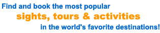 Find and book the most popular Sightseeing Tours & Activities in the worlds favourite destinations!