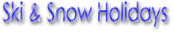 Ski Holiday Deals